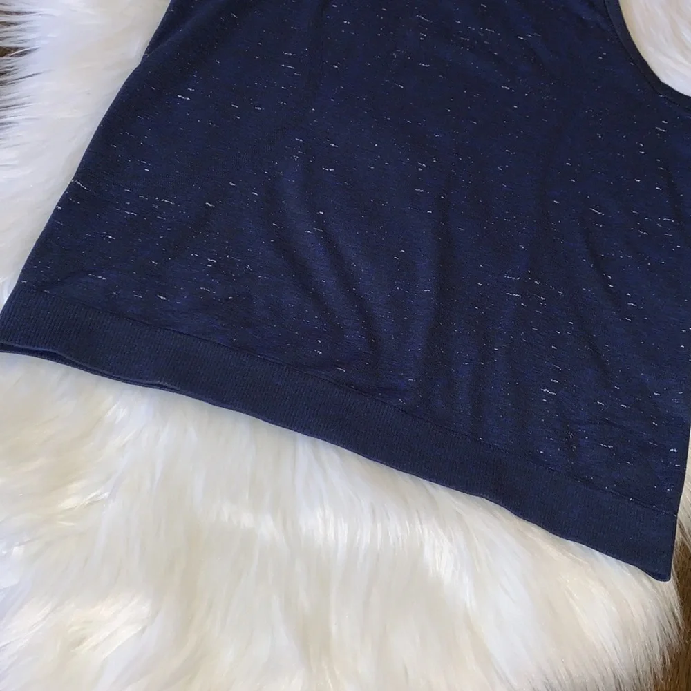 Lululemon Swiftly Relaxed Tank Cosmic Shift Hyper Blue / Black Size 4 - Picture 13 of 14